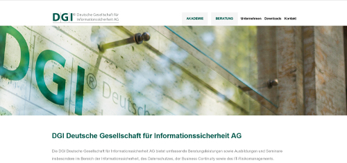 Screenshot der Website Fuchsberge-Eins