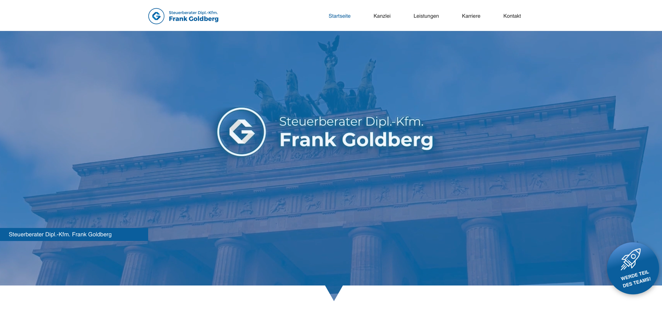Screenshot der Website Fuchsberge-Eins