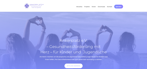 Screenshot der Website Fuchsberge-Eins